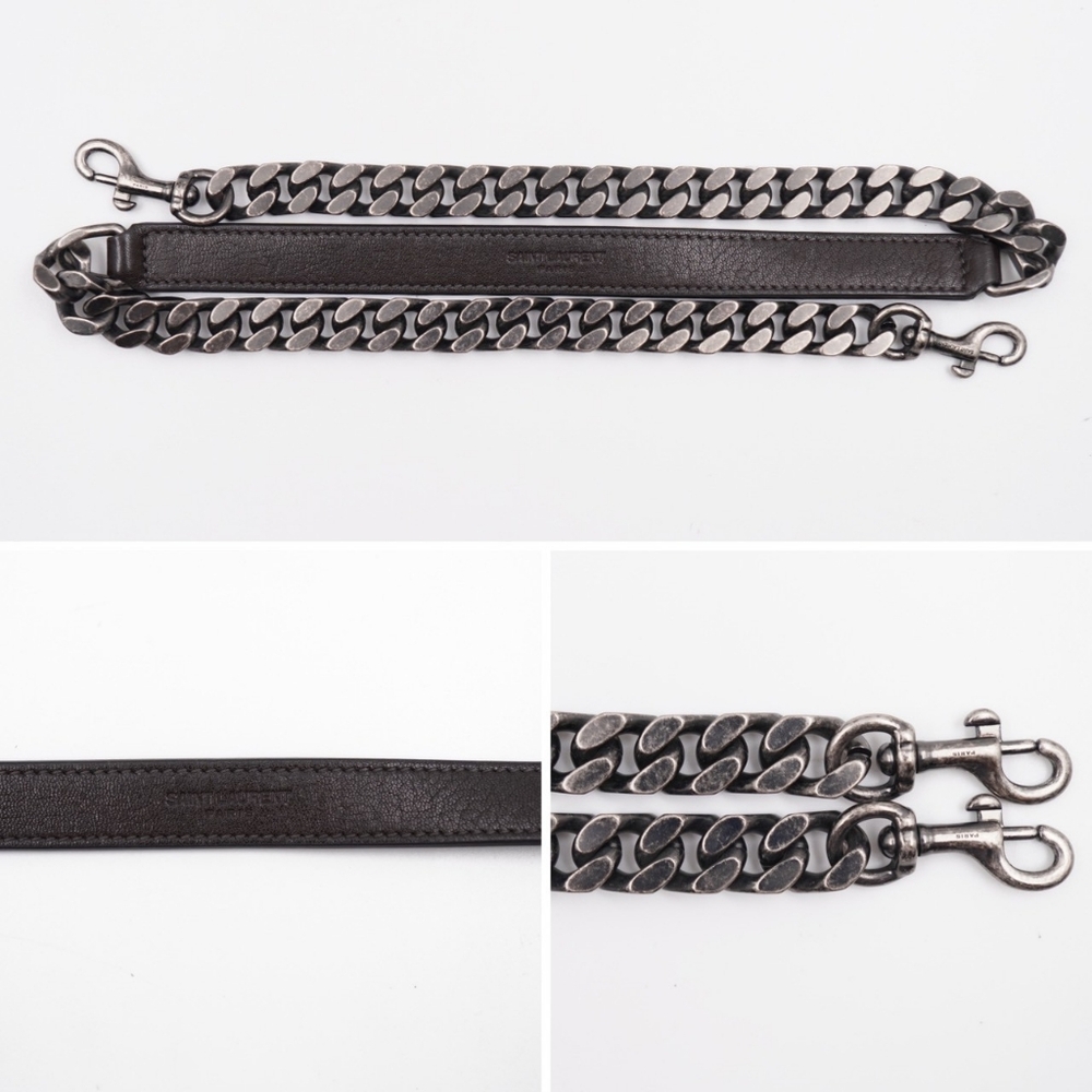 CG10 💟 Saint Laurent Leather College Large - Picture 11 of 16